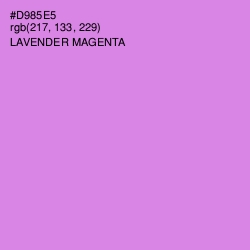 #D985E5 - Lavender Magenta Color Image