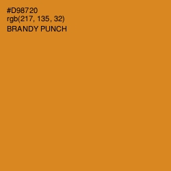 #D98720 - Brandy Punch Color Image