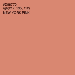 #D98770 - New York Pink Color Image