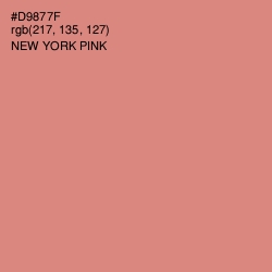 #D9877F - New York Pink Color Image