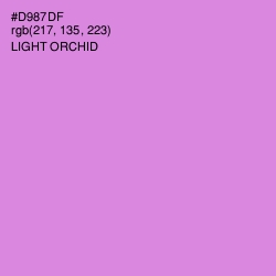 #D987DF - Light Orchid Color Image