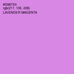 #D987E4 - Lavender Magenta Color Image