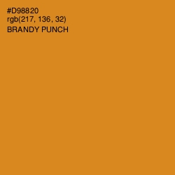 #D98820 - Brandy Punch Color Image