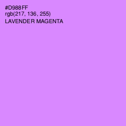 #D988FF - Lavender Magenta Color Image