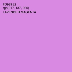 #D989E2 - Lavender Magenta Color Image