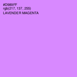#D989FF - Lavender Magenta Color Image