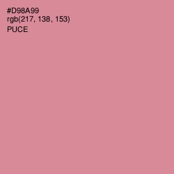 #D98A99 - Puce Color Image