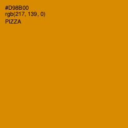 #D98B00 - Pizza Color Image