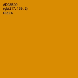 #D98B02 - Pizza Color Image