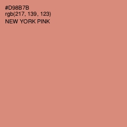 #D98B7B - New York Pink Color Image