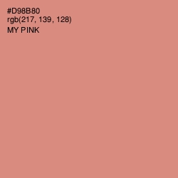 #D98B80 - My Pink Color Image