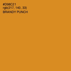 #D98C21 - Brandy Punch Color Image