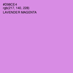 #D98CE4 - Lavender Magenta Color Image