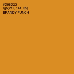 #D98D23 - Brandy Punch Color Image