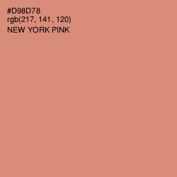 #D98D78 - New York Pink Color Image