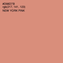 #D98D7B - New York Pink Color Image