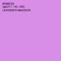 #D98EE6 - Lavender Magenta Color Image