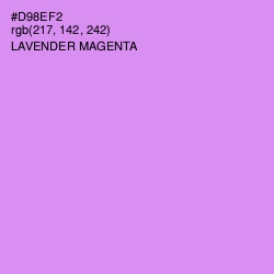 #D98EF2 - Lavender Magenta Color Image