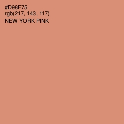 #D98F75 - New York Pink Color Image