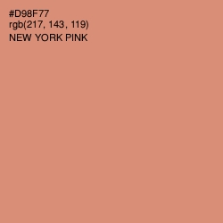 #D98F77 - New York Pink Color Image