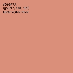 #D98F7A - New York Pink Color Image