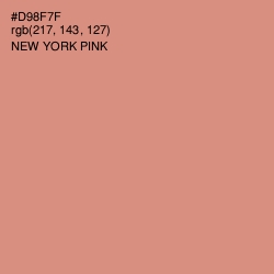 #D98F7F - New York Pink Color Image