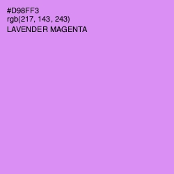 #D98FF3 - Lavender Magenta Color Image