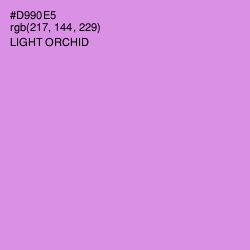 #D990E5 - Light Orchid Color Image