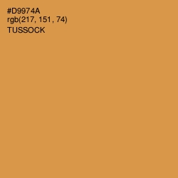 #D9974A - Tussock Color Image