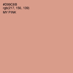 #D99C8B - My Pink Color Image