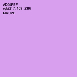 #D99FEF - Mauve Color Image