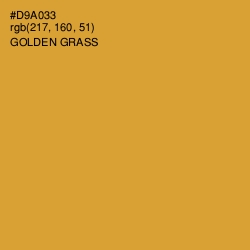 #D9A033 - Golden Grass Color Image