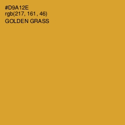 #D9A12E - Golden Grass Color Image