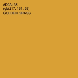 #D9A135 - Golden Grass Color Image