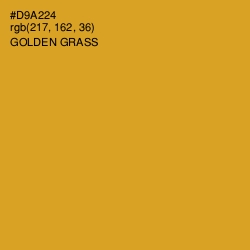 #D9A224 - Golden Grass Color Image