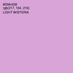 #D9A4D8 - Light Wisteria Color Image