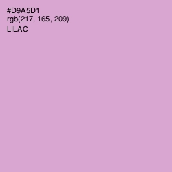 #D9A5D1 - Lilac Color Image