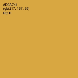 #D9A741 - Roti Color Image