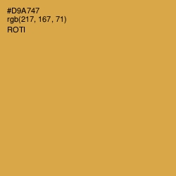 #D9A747 - Roti Color Image