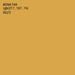 #D9A74A - Roti Color Image