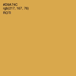 #D9A74C - Roti Color Image