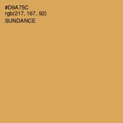 #D9A75C - Sundance Color Image