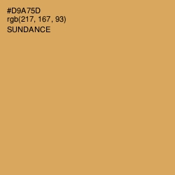 #D9A75D - Sundance Color Image