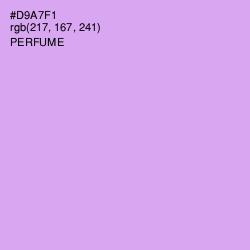 #D9A7F1 - Perfume Color Image