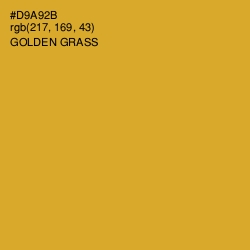 #D9A92B - Golden Grass Color Image