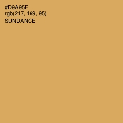#D9A95F - Sundance Color Image