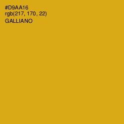 #D9AA16 - Galliano Color Image