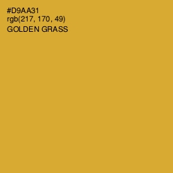 #D9AA31 - Golden Grass Color Image