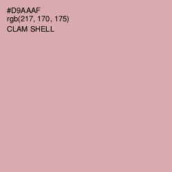 #D9AAAF - Clam Shell Color Image
