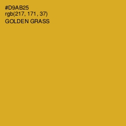 #D9AB25 - Golden Grass Color Image